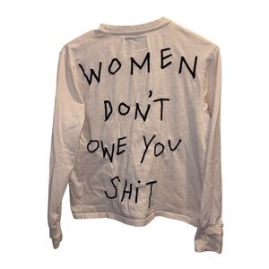 CHNGE White Long-Sleeve Graphic Tee - Bold Black Text